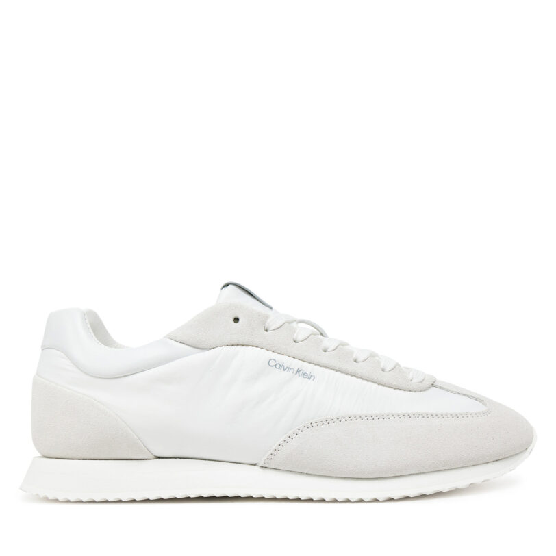 Сникърси Calvin Klein Runner Lace Up - Nylon Mix HW0HW02395 Бял цвят на ниска цена