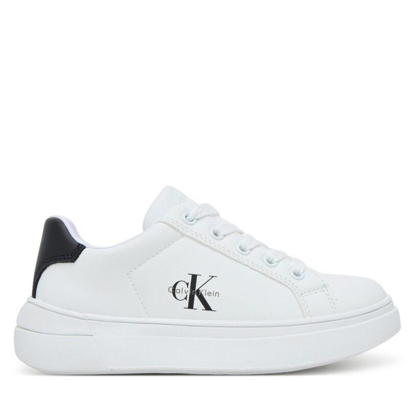 Сникърси Calvin Klein V3X9-83165-1355 S Бял цвят на ниска цена
