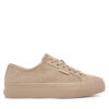 Сникърси Calvin Klein Vulc Flatf Lace Up Sue/Wl Ck YW0YW02000 Бежов цвят на ниска цена