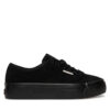 Сникърси Calvin Klein Vulc Flatf Lace Up Sue/Wl Ck YW0YW02000 Черен цвят на ниска цена