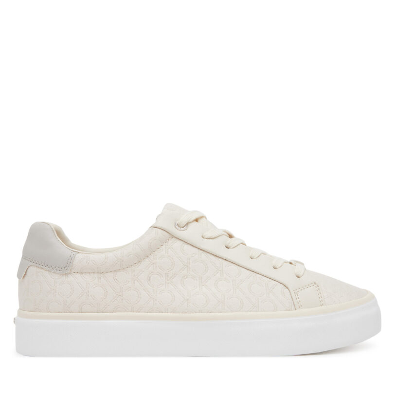 Сникърси Calvin Klein Vulc Lace Up - Jacq HW0HW02412 Екрю цвят на ниска цена