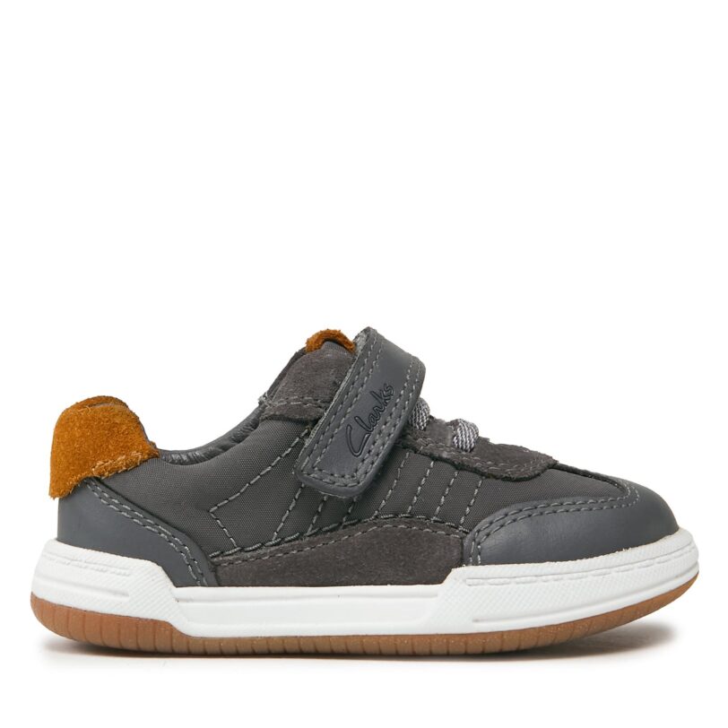Сникърси Clarks Fawn Family 261751286 Сив цвят на ниска цена