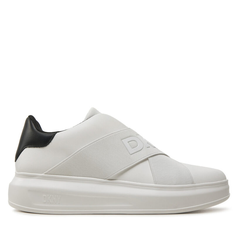 Сникърси DKNY Jaye K4467549 Бял цвят на ниска цена