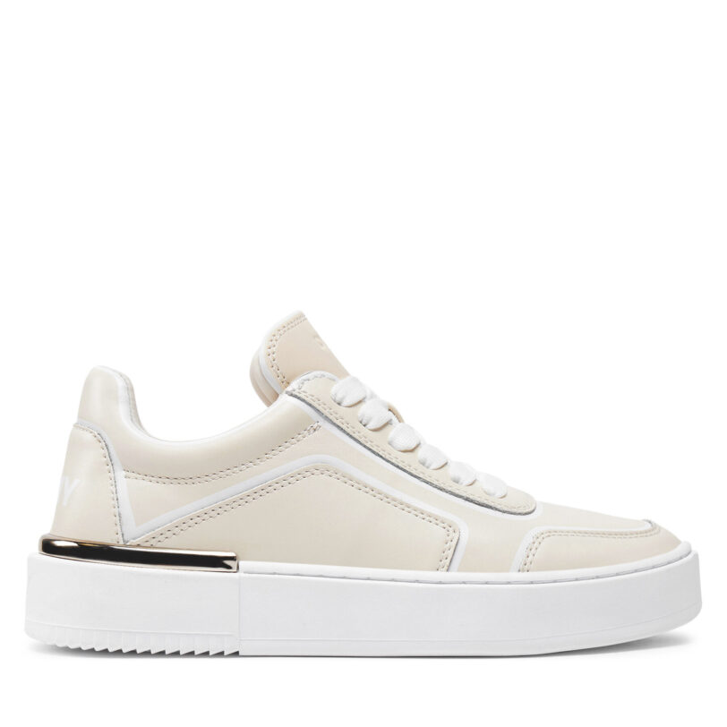 Сникърси DKNY K3491306 Екрю цвят на ниска цена
