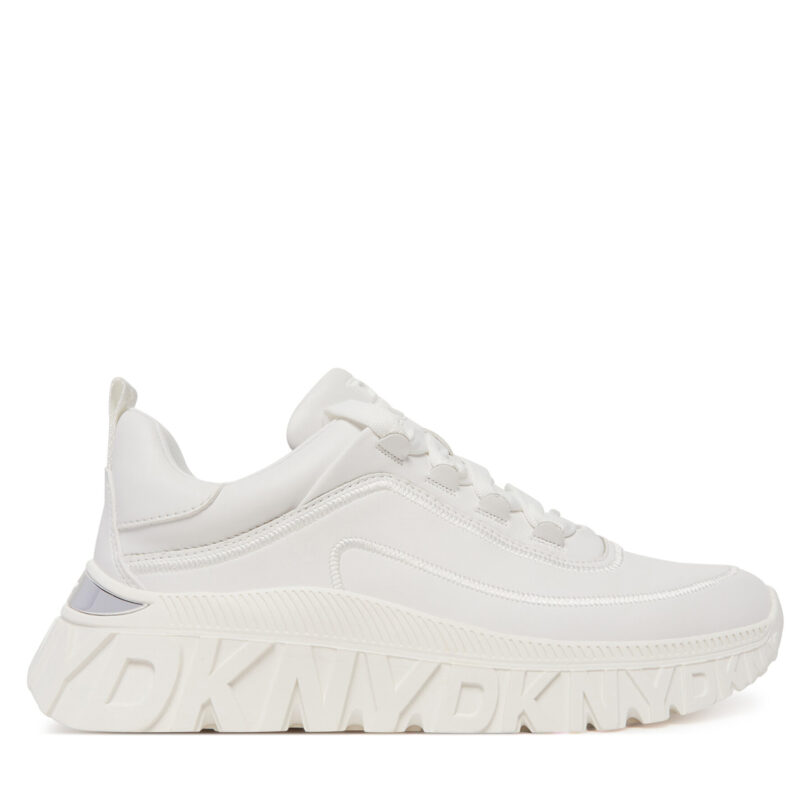 Сникърси DKNY Lacombe K1522639 Бял цвят на ниска цена