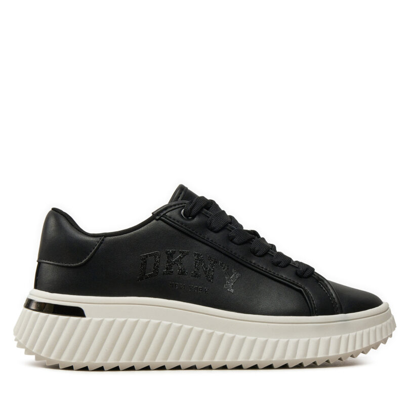 Сникърси DKNY Larissa K4403232 Черен цвят на ниска цена