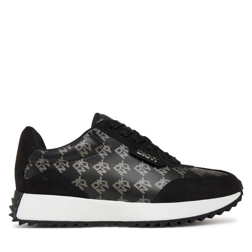 Сникърси DKNY Naples K3522140 Черен цвят на ниска цена
