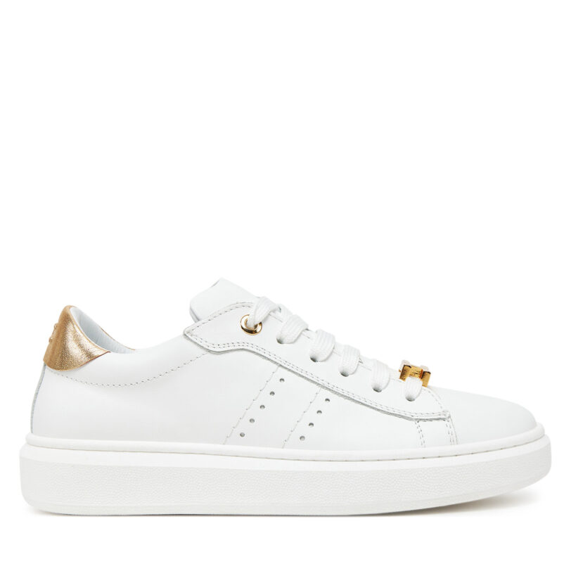 Сникърси Elisabetta Franchi F4-A9E-0034 Бял цвят на ниска цена