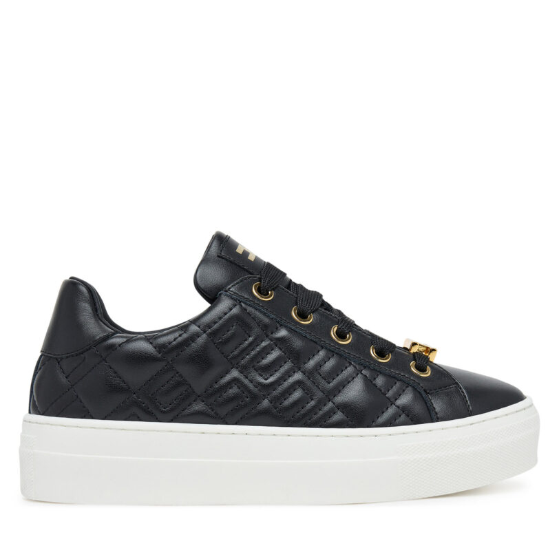 Сникърси Elisabetta Franchi Low Cut Lace Up F4-A9E-0357-1251 S Черен цвят на ниска цена