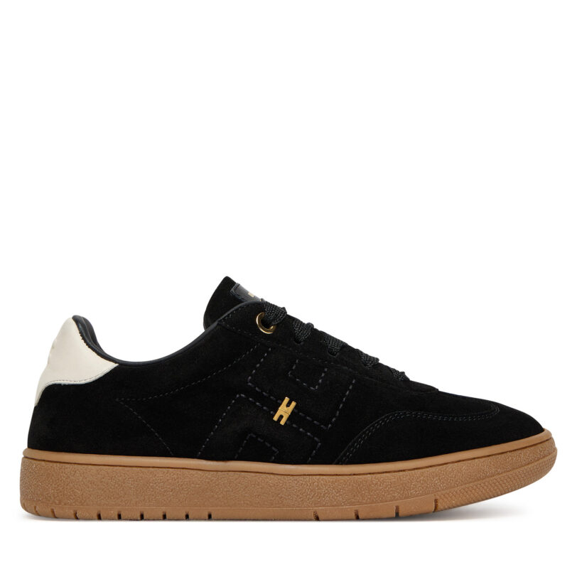 Сникърси Elisabetta Franchi Low Cut Lace Up F4A9-E0340-0071 D Черен цвят на ниска цена