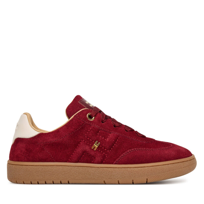 Сникърси Elisabetta Franchi Low Cut Lace Up F4A9-E0340-0071 S Бордо цвят на ниска цена
