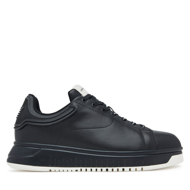 Сникърси Emporio Armani EM003663 AF18212 MC105 Черен цвят на ниска цена