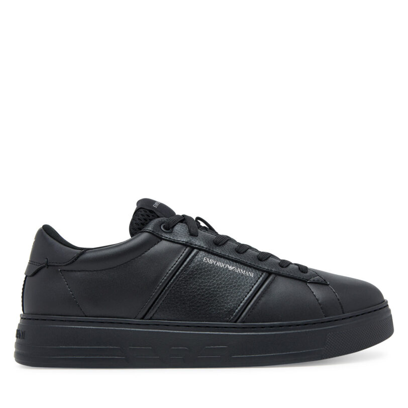 Сникърси Emporio Armani EM003701 AF18017 MC005 Черен цвят на ниска цена