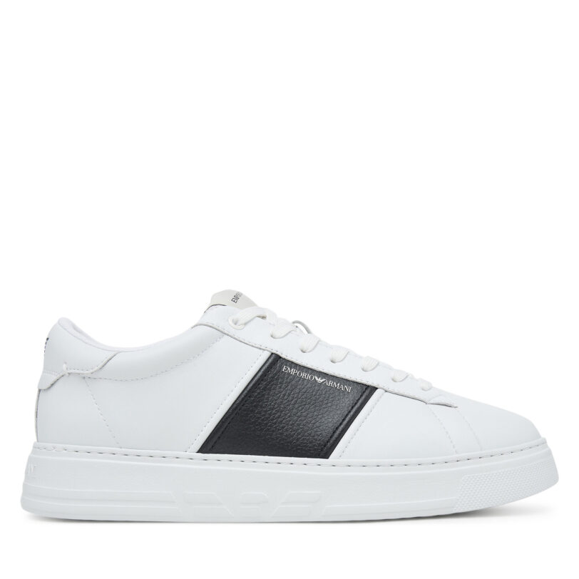 Сникърси Emporio Armani EM003701 AF18017 MZ309 Бял цвят на ниска цена
