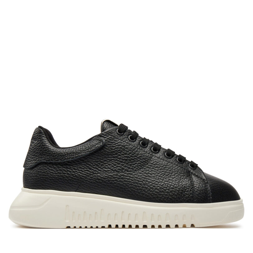 Сникърси Emporio Armani X3X024 XF768 00002 Черен цвят на ниска цена