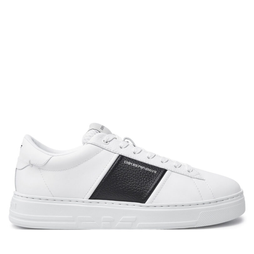 Сникърси Emporio Armani X4X570 XN840 Бял цвят на ниска цена