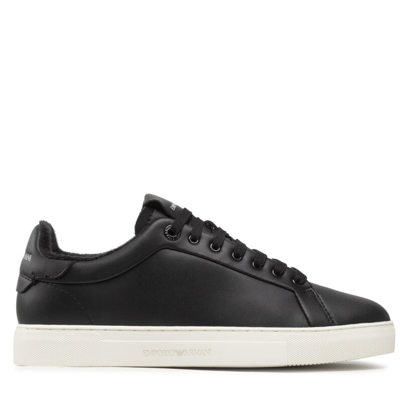 Сникърси Emporio Armani X4X598 XF662 00002 Черен цвят на ниска цена