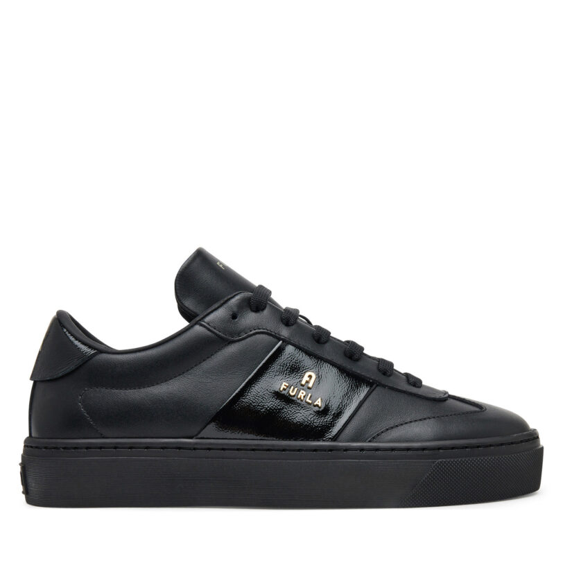 Сникърси Furla Enjoy Lace-Up Sneaker YI79ENJ BX3711 O6000 Черен цвят на ниска цена