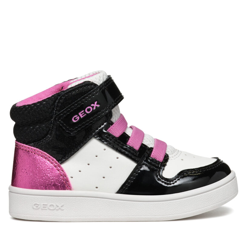 Сникърси Geox B Eclyper Girl B465MA 0BCKC C0404 S Бял цвят на ниска цена
