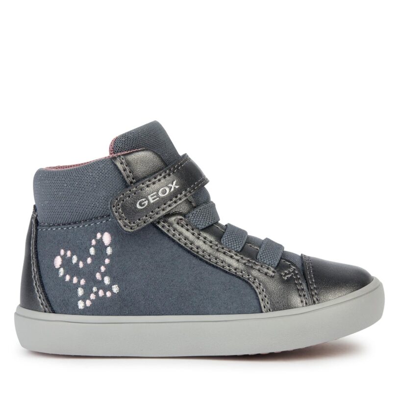 Сникърси Geox B Gisli Girl B361MB 0SDNF C9002 M Сив цвят на ниска цена