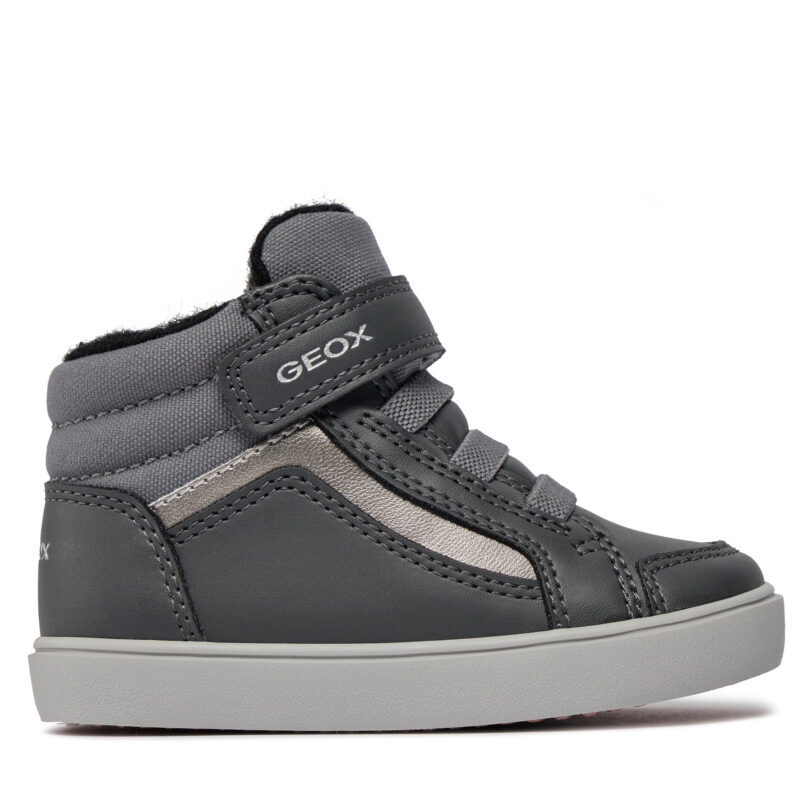 Сникърси Geox B Gisli Girl B361MF 05410 C9002 M Сив цвят на ниска цена