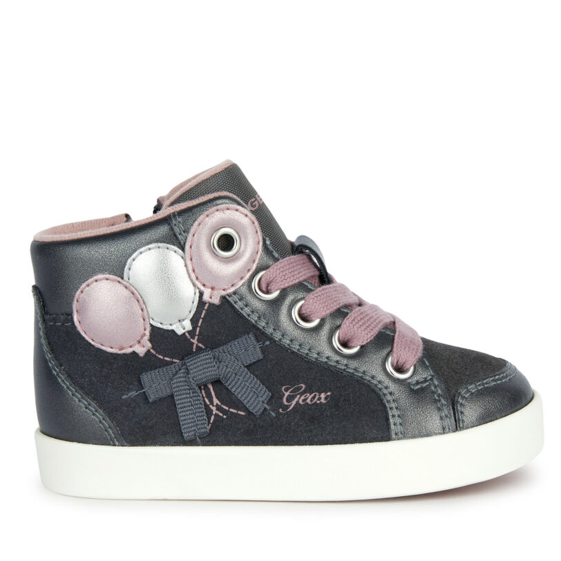 Сникърси Geox B Kilwi Girl B36D5B 022NF C1377 M Сив цвят на ниска цена