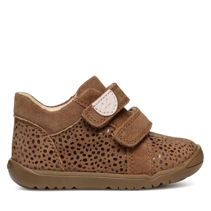Сникърси Geox B Macchia Girl B164PA 00722 C6627 Кафяв цвят на ниска цена