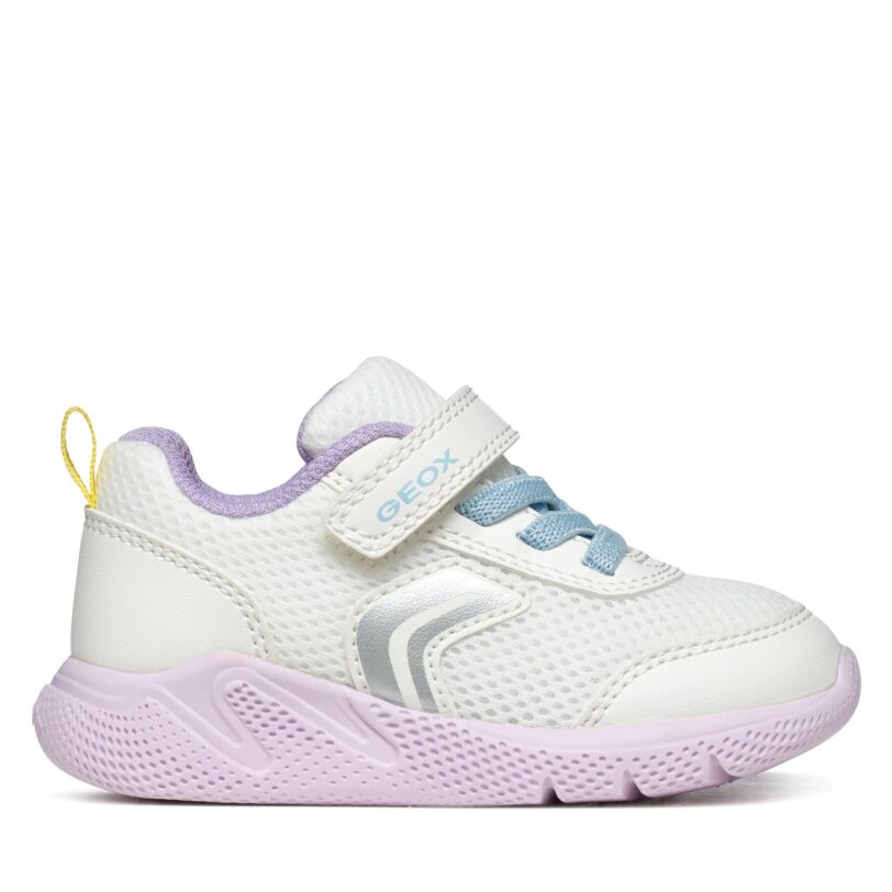 Сникърси Geox B Sprintye Girl B454TD 01454 C0653 Бял цвят на ниска цена