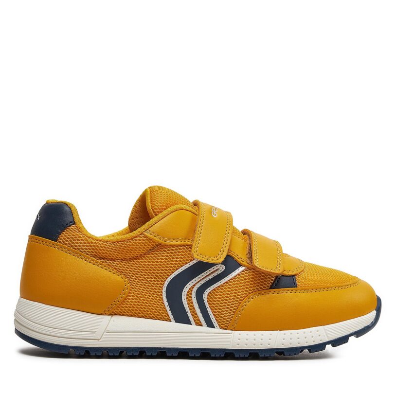 Сникърси Geox J Alben Boy J459EC 01454 C2PF4 D Жълт цвят на ниска цена