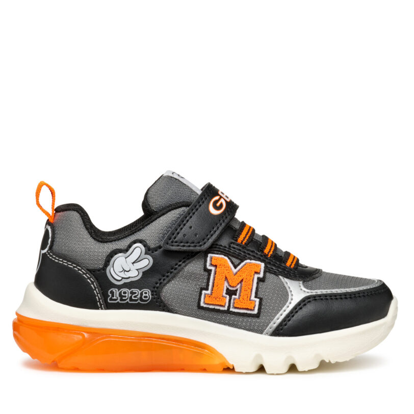 Сникърси Geox J Ciberdron Boy J46LBH 054FU C0039 M Черен цвят на ниска цена