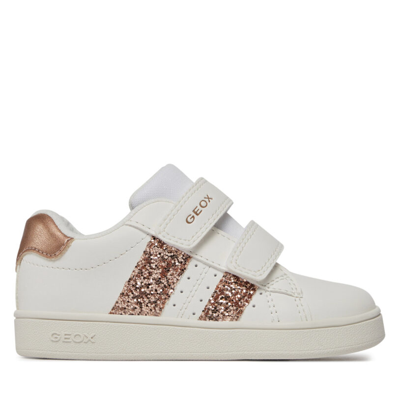 Сникърси Geox J Eclyper Girl J45LRA 000BC C1ZH8 M Бял цвят на ниска цена