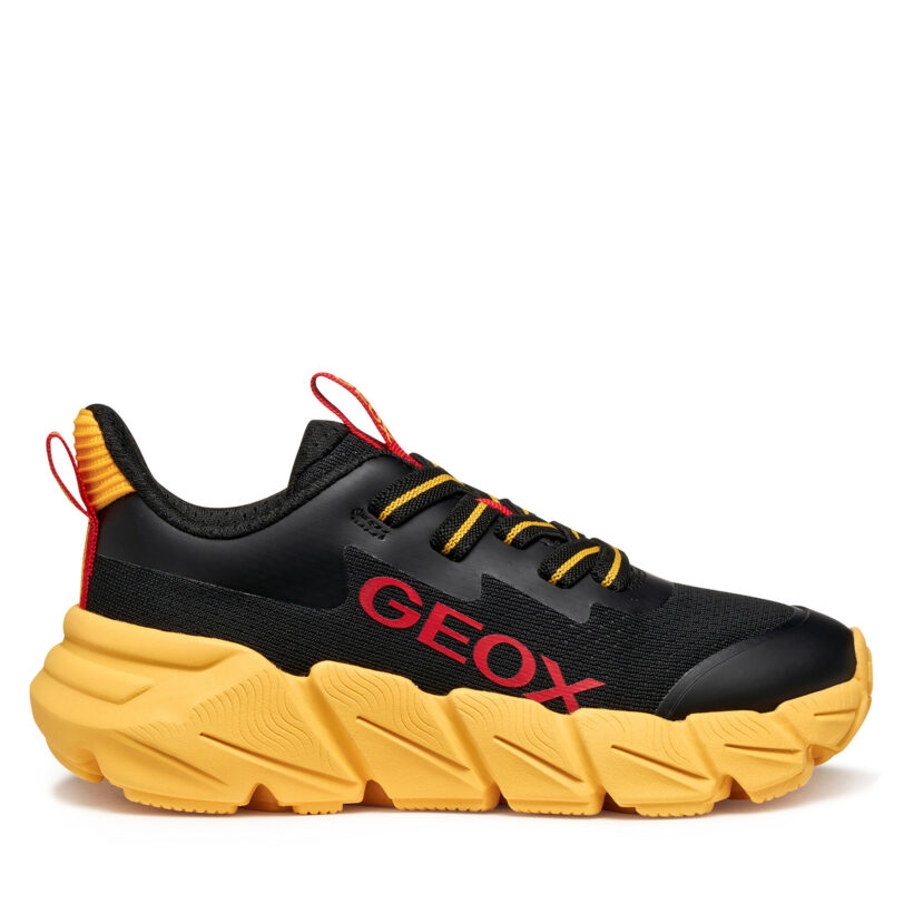 Сникърси Geox J Flexyper Fast J46N1A 0149J C0054 S Черен цвят на ниска цена