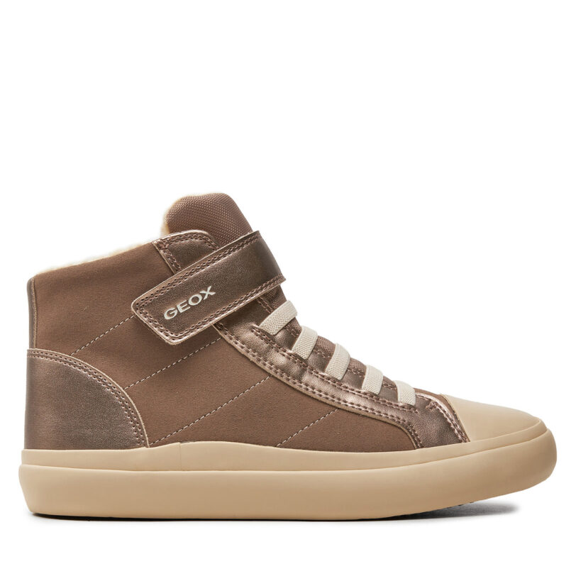 Сникърси Geox J Gisli Girl J464NI 0AUAJ C5005 S Бежов цвят на ниска цена