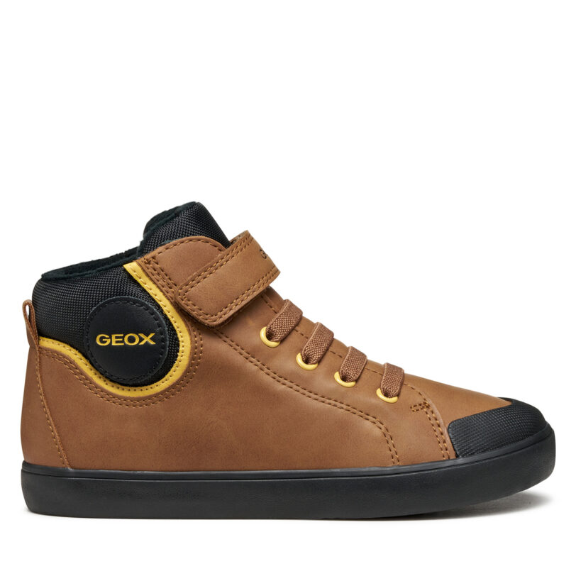 Сникърси Geox J Gisli J465CC 0MEFU C0202 S Кафяв цвят на ниска цена