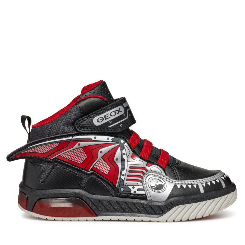 Сникърси Geox J Inek Boy J469CB 011BC C0048 DD Черен цвят на ниска цена