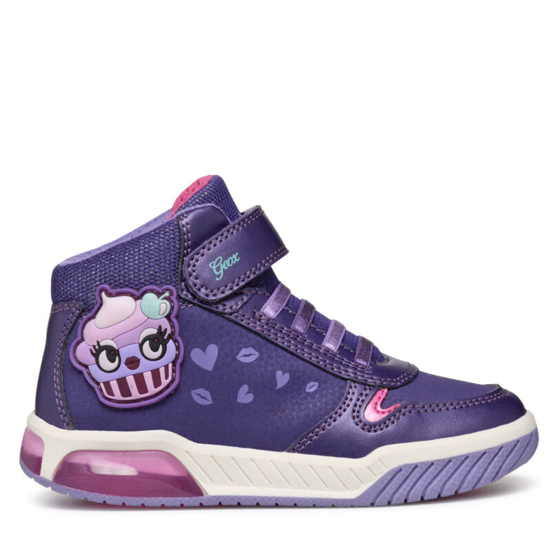 Сникърси Geox J Inek Girl J36ASC 0CENF C8371 M Виолетов цвят на ниска цена