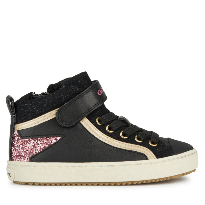 Сникърси Geox J Kalispera Girl J944GM 054GN C9231 M Черен цвят на ниска цена