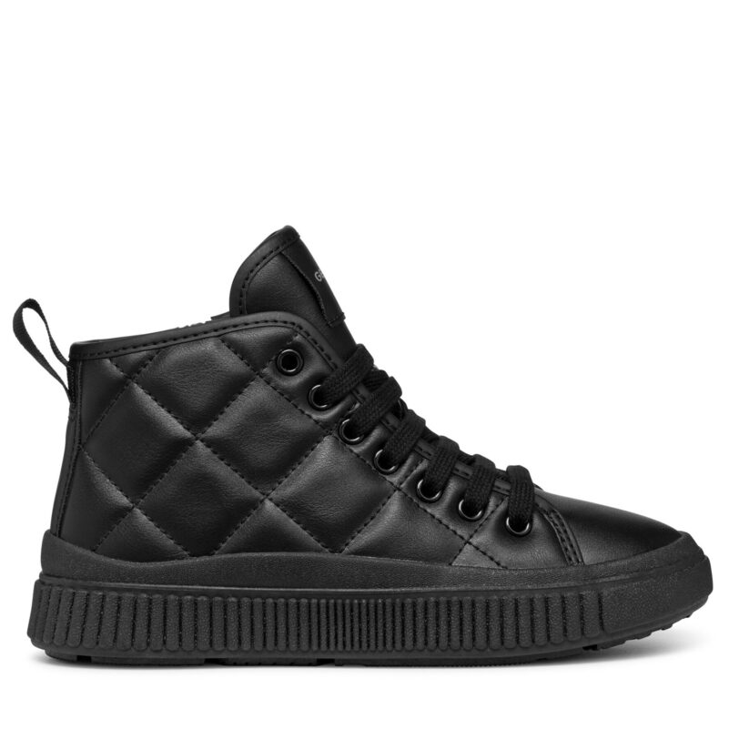 Сникърси Geox J Laquinny Girl J46M3B 000BC C9999 S Черен цвят на ниска цена