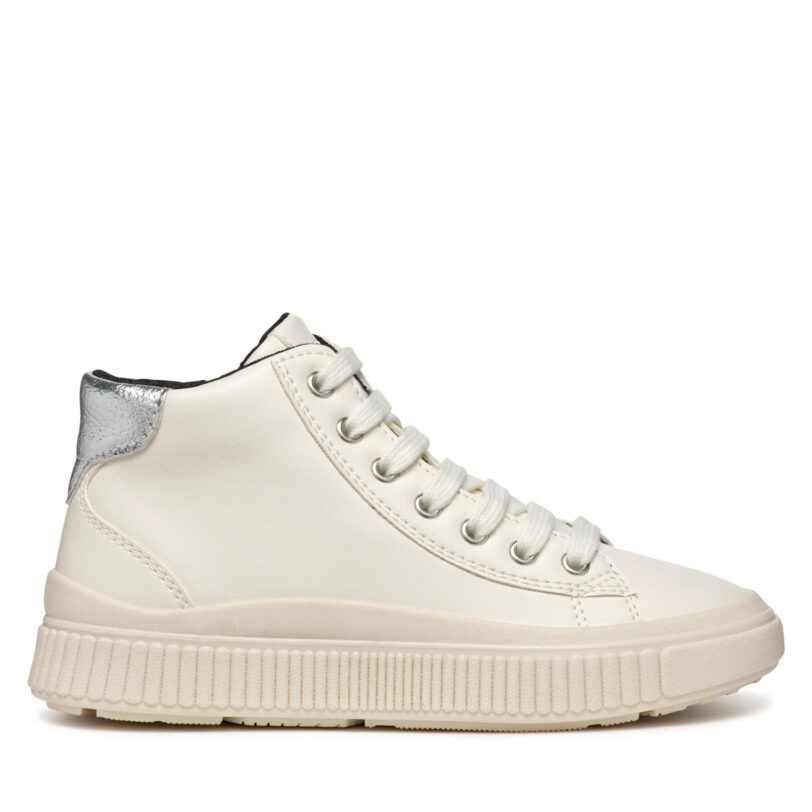 Сникърси Geox J Laquinny Girl J46M3F 000BC C1M1W M Екрю цвят на ниска цена