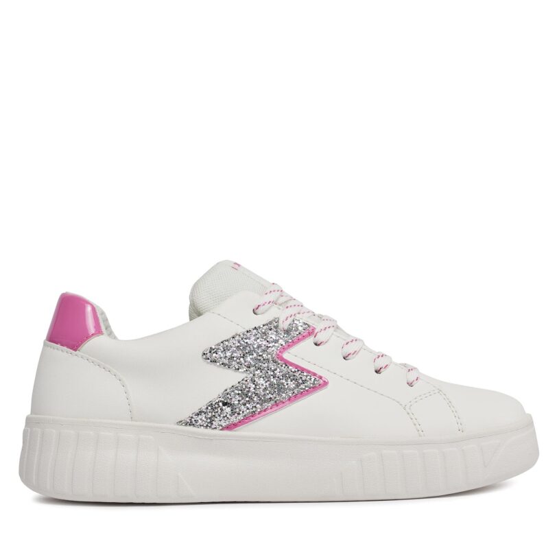 Сникърси Geox J Mikiroshi Girl J45DVA 0BCEW C0563 D Бял цвят на ниска цена