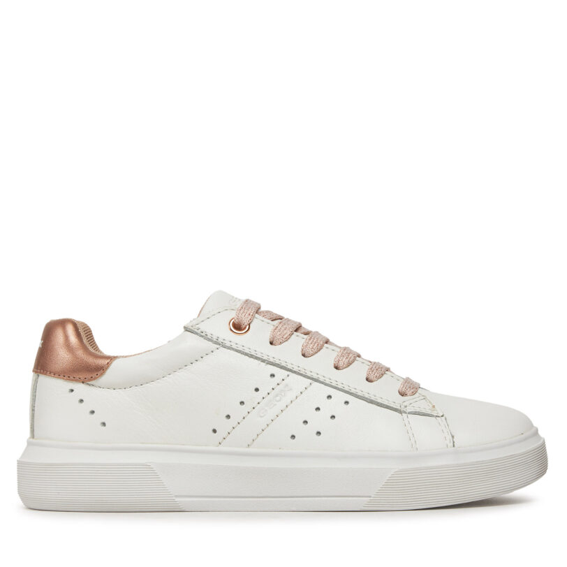 Сникърси Geox J Nettuno Girl J45GCB 08554 C1Z8W S Бял цвят на ниска цена