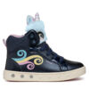 Сникърси Geox J Skylin Girl J468WA 0NFBH C4243 D Тъмносин цвят на ниска цена