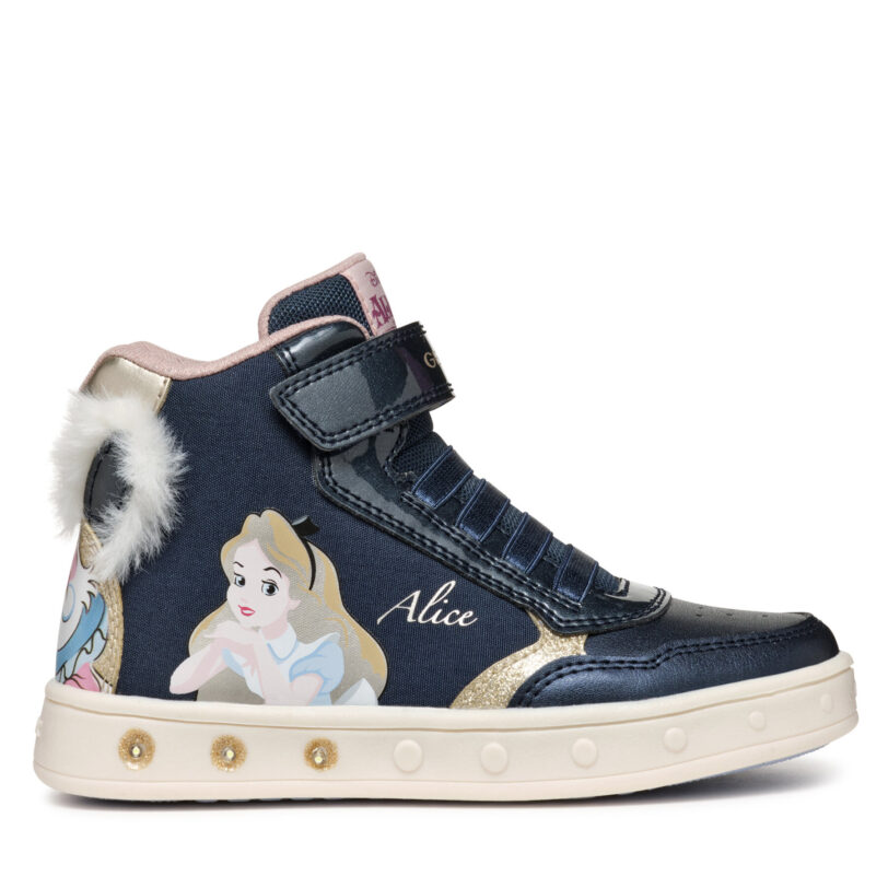 Сникърси Geox J Skylin Girl J468WG 011KN C4256 M Тъмносин цвят на ниска цена