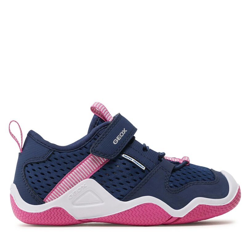 Сникърси Geox J Wader Girl J3508A 01450 C4268 S Тъмносин цвят на ниска цена