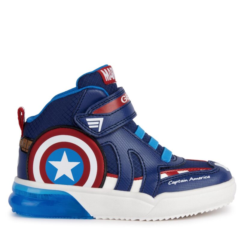 Сникърси Geox MARVEL J Grayjay Boy J369YC 0FU50 C0735 DD Тъмносин цвят на ниска цена