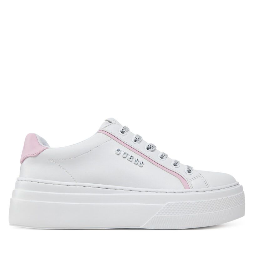 Сникърси Guess FLJMRI ELE12 Бял цвят на ниска цена