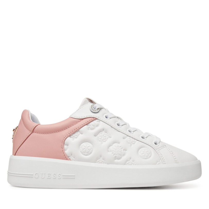 Сникърси Guess FLJRON FAL12 Бял цвят на ниска цена