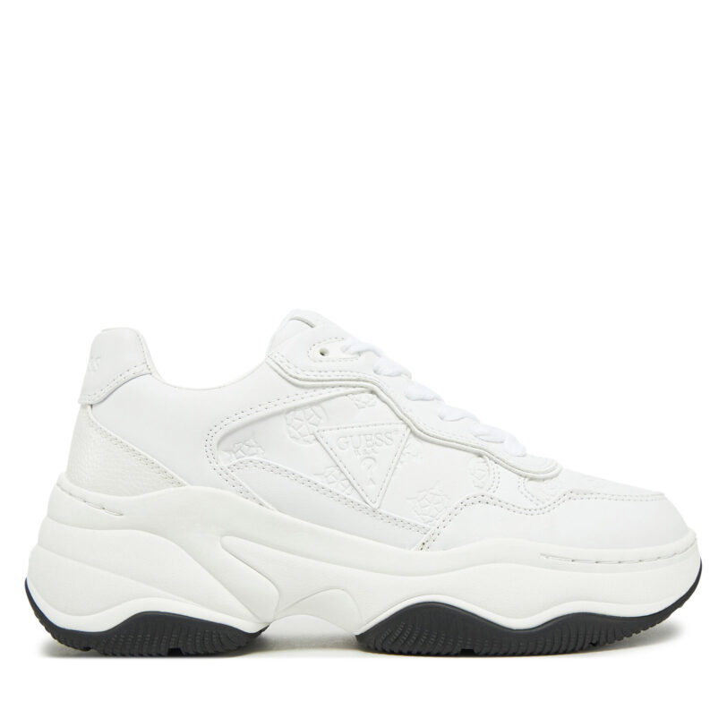 Сникърси Guess FLPHAP FAL12 Бял цвят на ниска цена