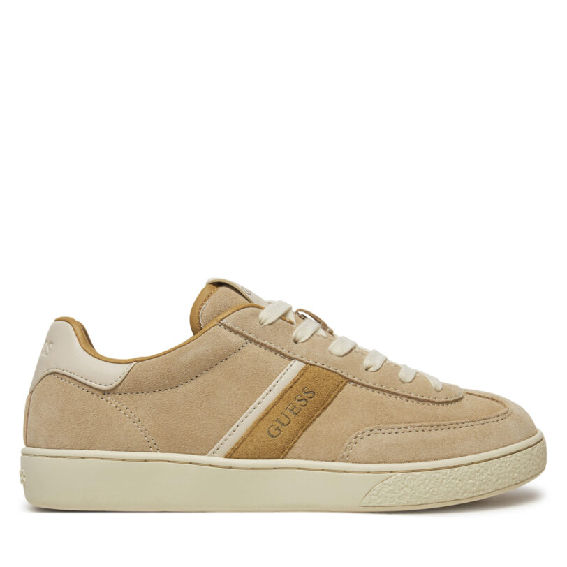 Сникърси Guess FLPNOL SUE12 Бежов цвят на ниска цена