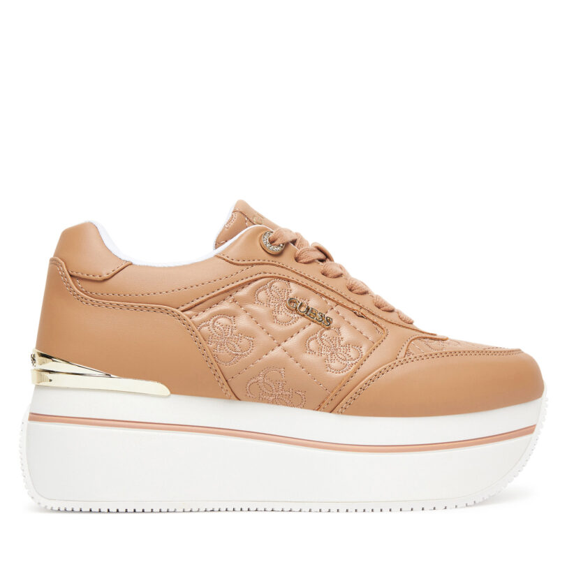 Сникърси Guess FLTCM9 FAL12 Бежов цвят на ниска цена